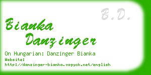 bianka danzinger business card